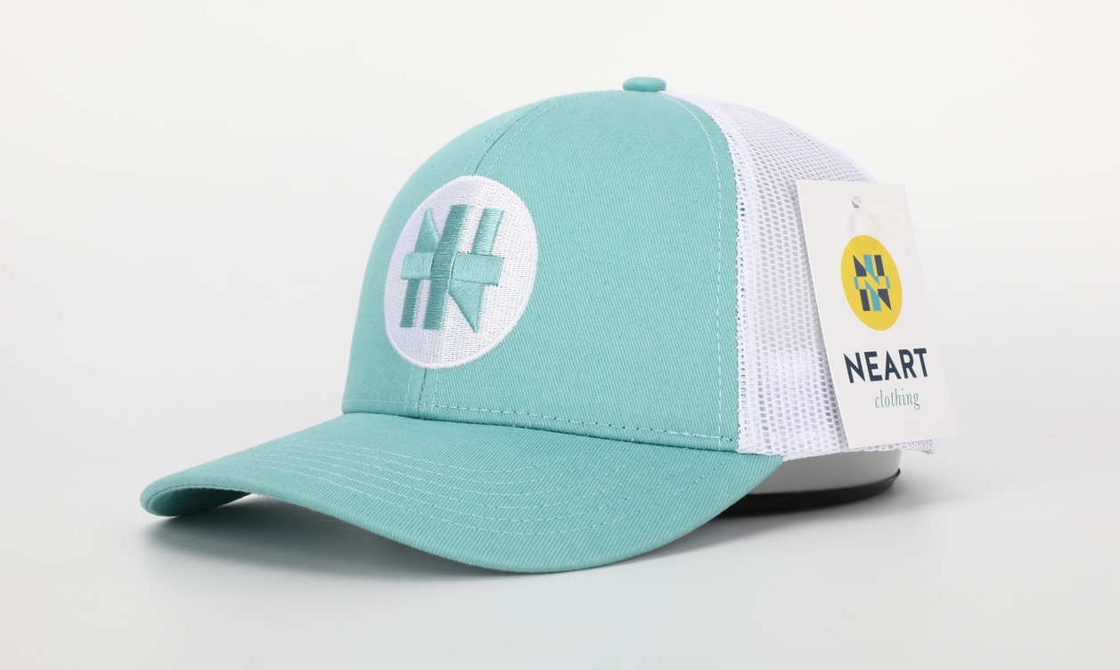 The Trucker - Sporty (Aqua/White)